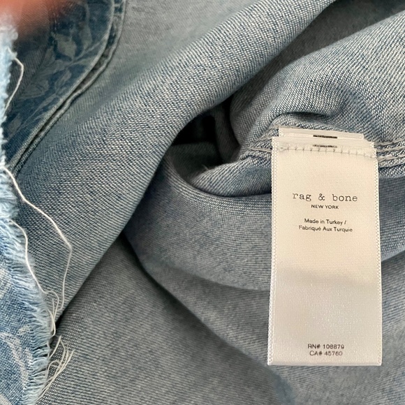 Rag & bone  Cropped Denim Shirt - Picture 7 of 8